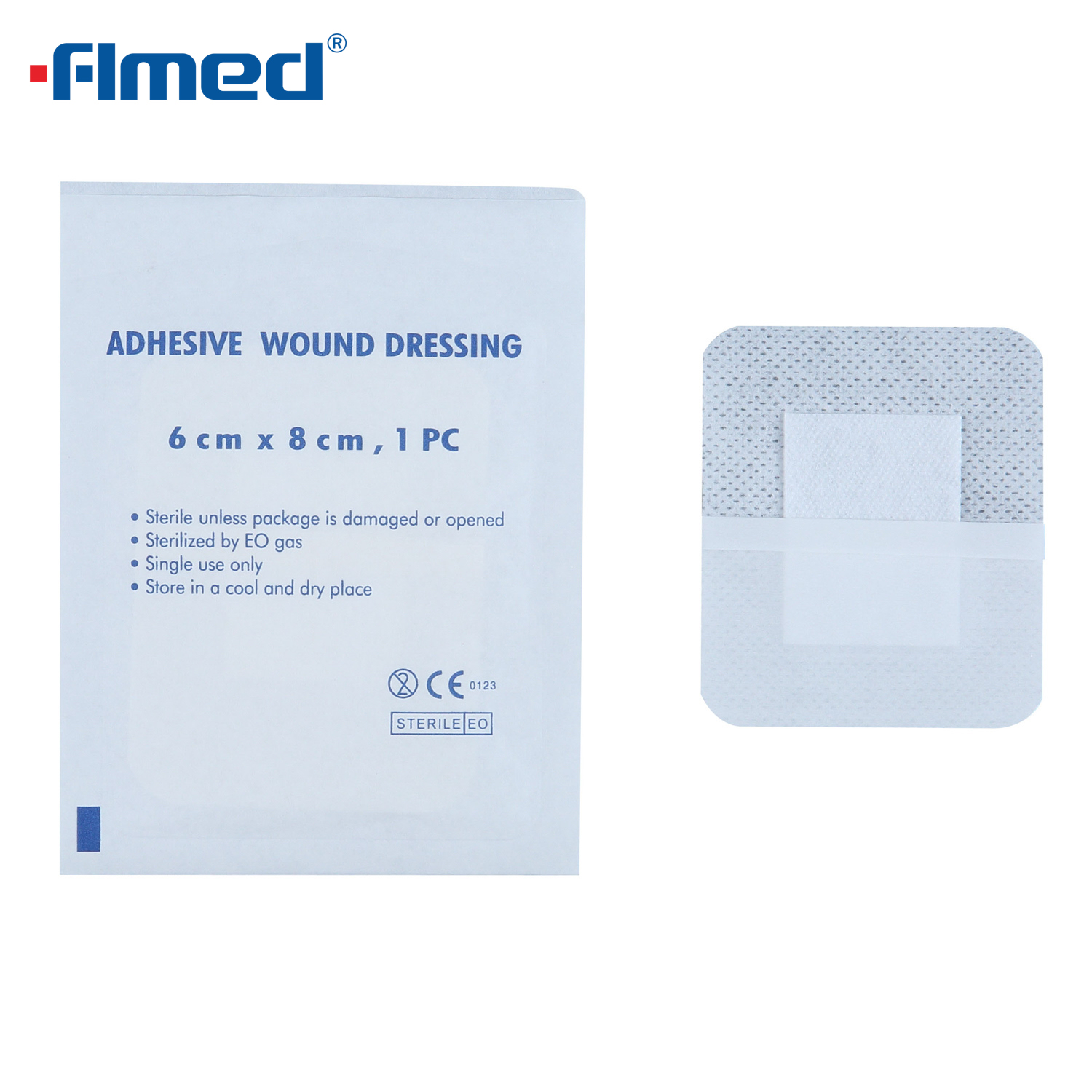Adhesivo de suministro médico no tejido de aderezo para heridas