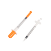 Jeringa de insulina desechable con embalaje individual estéril fijo de 0,3 ml/0,5 ml/1 ml aprobado por CE