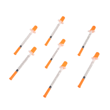 Jeringa de insulina desechable con embalaje individual estéril fijo de 0,3 ml/0,5 ml/1 ml aprobado por CE