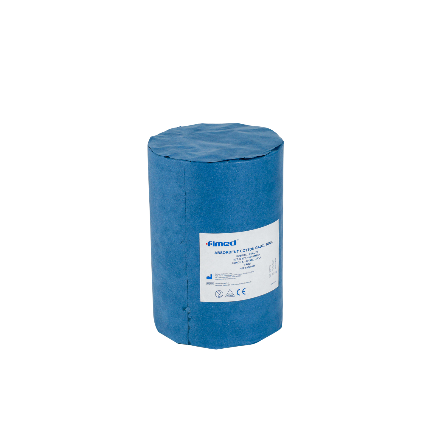 Rollo de gasa absorbente, 36 pulgadas x 100 yardas, rollo de gasa médica de 4 capas, rollo de gasa absorbente