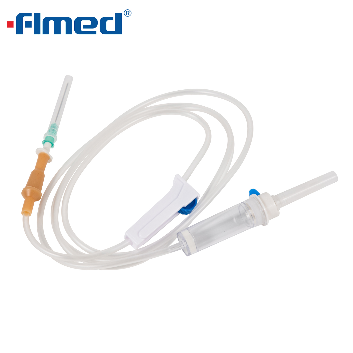 Equipo de infusión con aguja luer slip de 21G x 1 1/2"