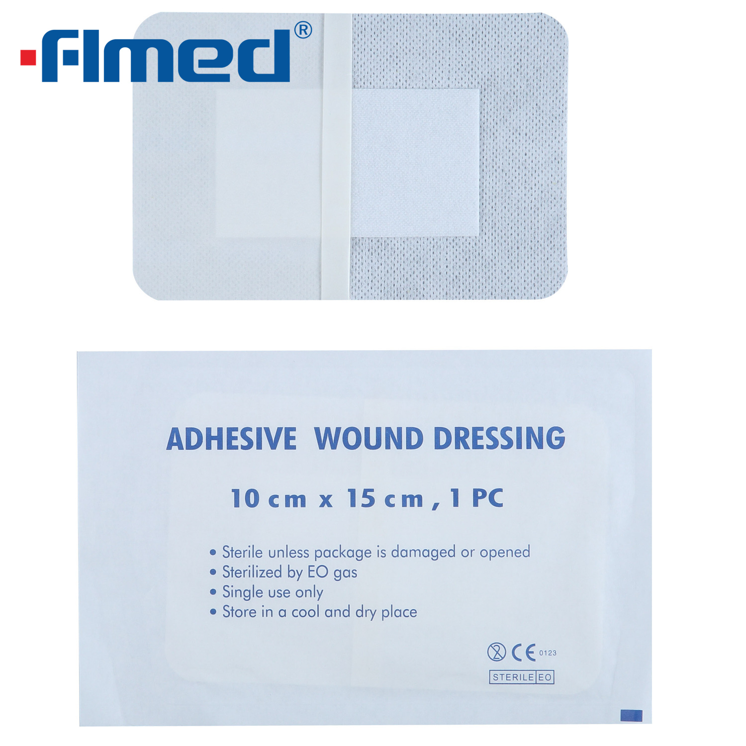 Adhesivo de suministro médico no tejido de aderezo para heridas