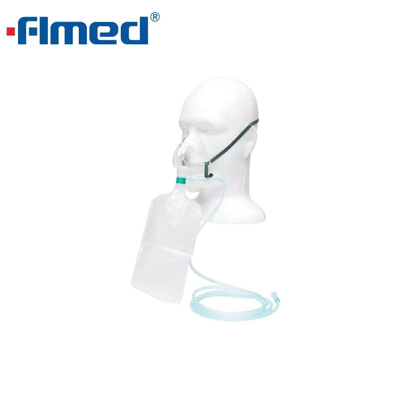 Máscara de oxígeno de alto flujo sin rebreather