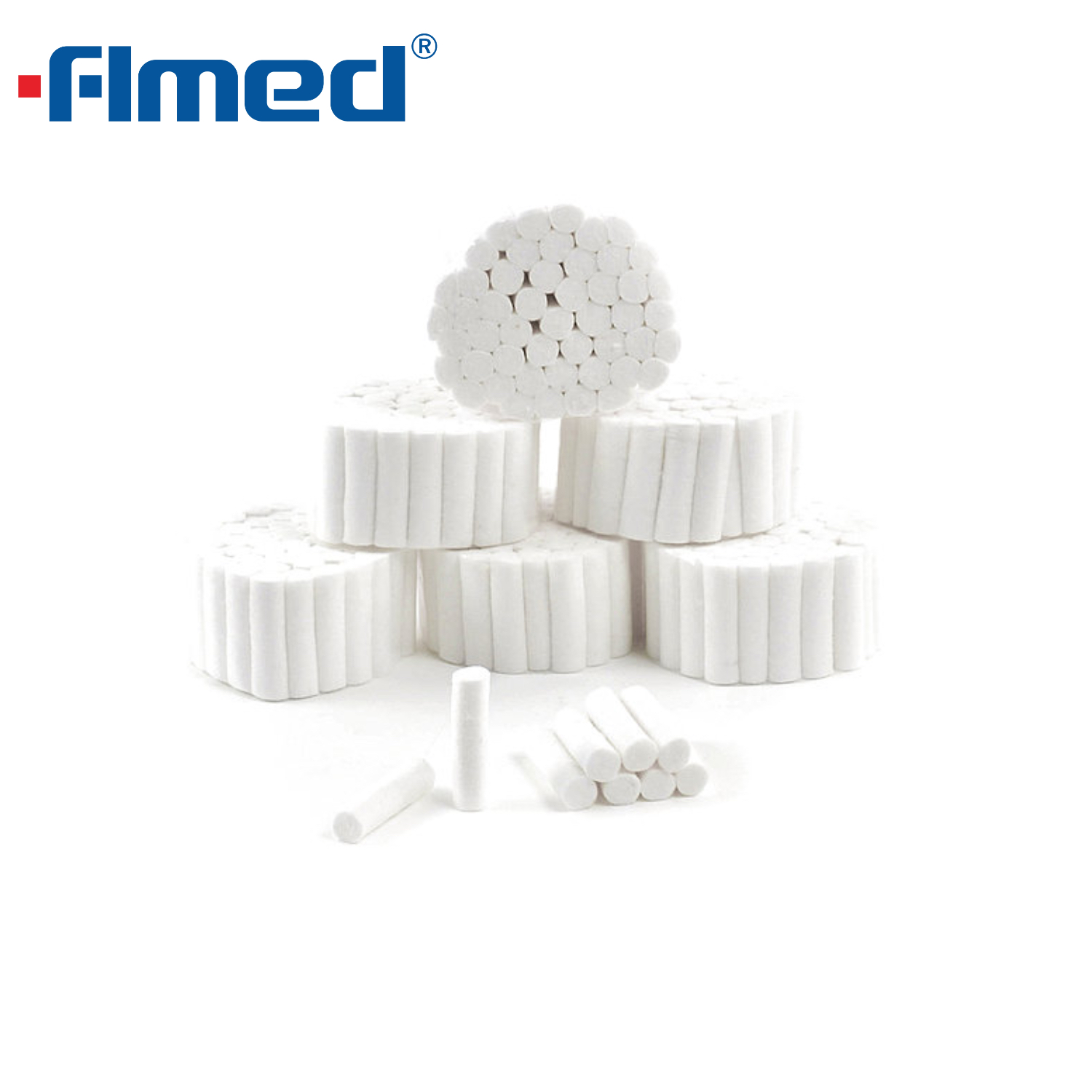 Rollos de algodón (paquete de 1000 piezas) Rollos de algodón dental esterilizables en autoclave