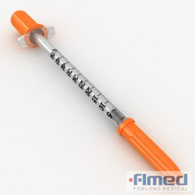 Jeringa de insulina desechable con aguja fija 29G-31G