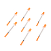 Jeringa y aguja de insulina de 0,3 ml, 29 g x 13 mm (29 g x 1/2 pulgadas)