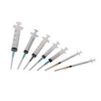 Jeringa desechable Luer Slip 1ml 2ml 3ml 5ml 10ml con marcado CE
