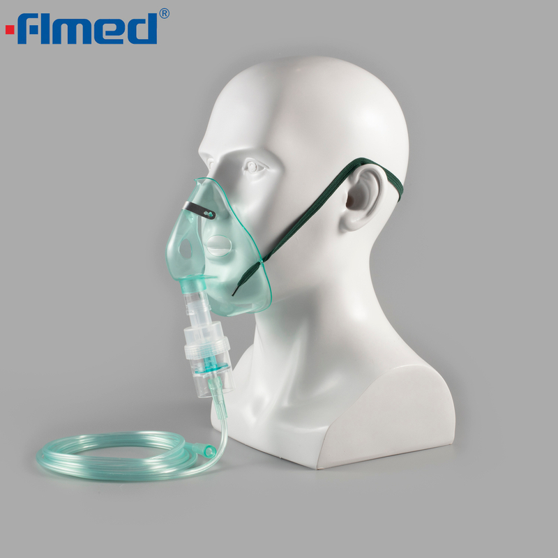 Mascarilla en aerosol desechable con tubo de 7 pies y frasco para medicamentos