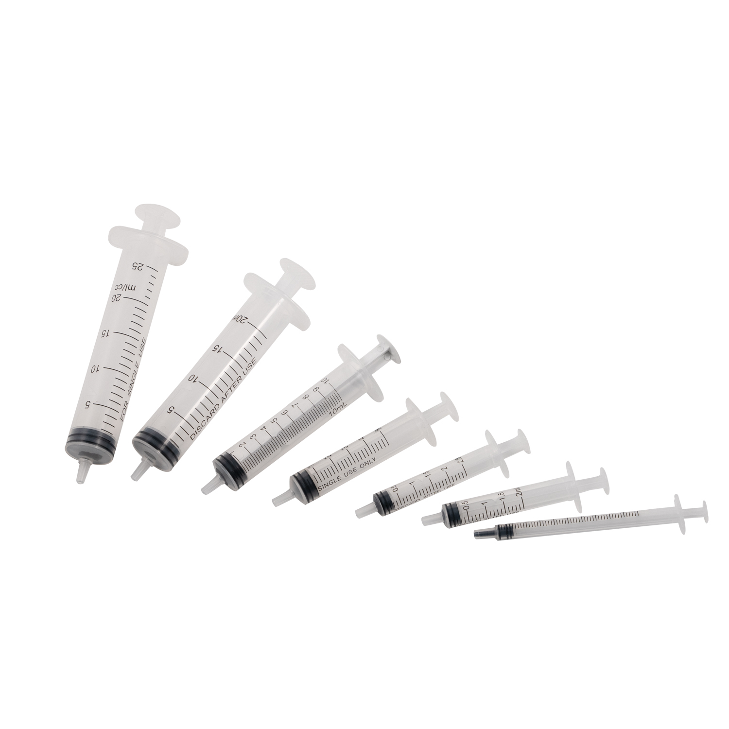 Jeringa desechable Luer Slip 1ml 2ml 3ml 5ml 10ml con marcado CE