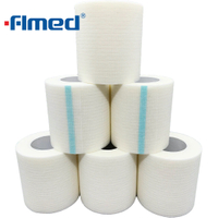 Cinta de papel micropore adhesivo de aderezo médico y cinta no tejida
