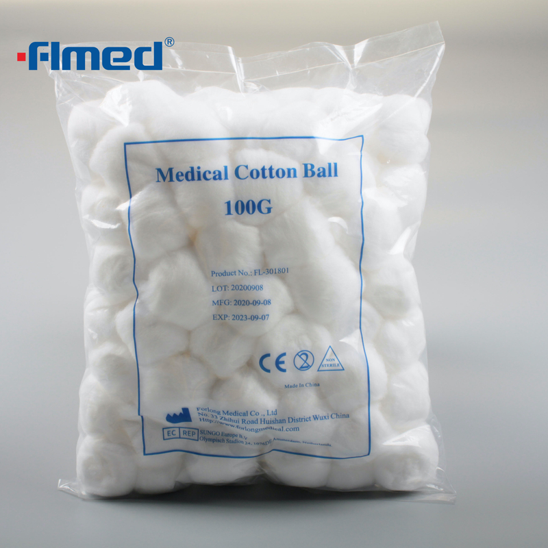 Bolas de algodón medicinales para uso médico no estéril